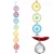 H&D Chakra Dream Catcher with 20mm Crystal Chandelier Ball Prisms Suncatcher Handmade Rainbow Fengshui Pendant Home Garden Decor