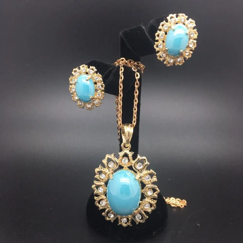 

F&Y 2019 New Pearl Pendant Ball Beads Necklaces Jewelry Set for Women Gold Color Micronesia Jewelry Hawaii Gift For Party