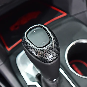 

For Chevrolet Equinox 2017 2018 accessories ABS Carbon fibre Car gear shift lever knob handle cover Cover Trim Car styling 1pcs