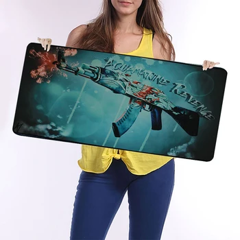 

New locking edge Non-slip gaming mouse pad cs go sniper shooting warface gun laptop speed control mousepad