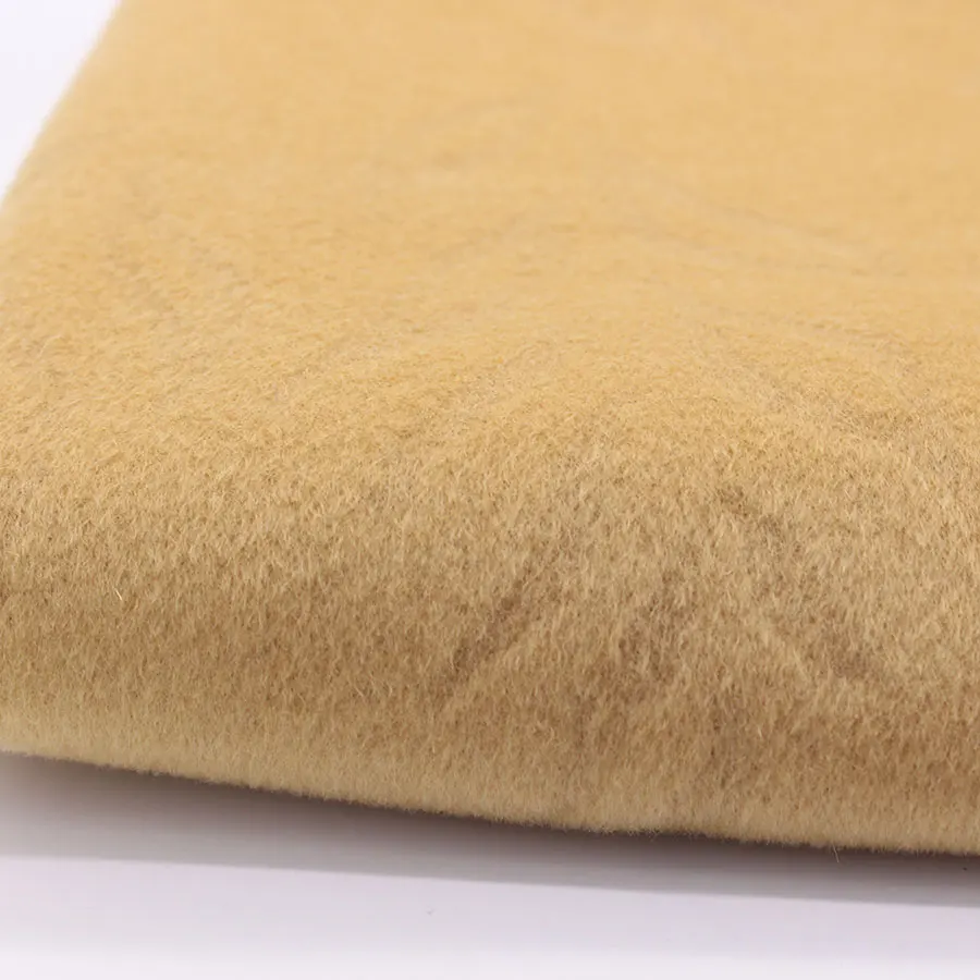 Jacquard Light tan Cashmere Wool Fabric for Coat jacket OUTWEAR Autumn