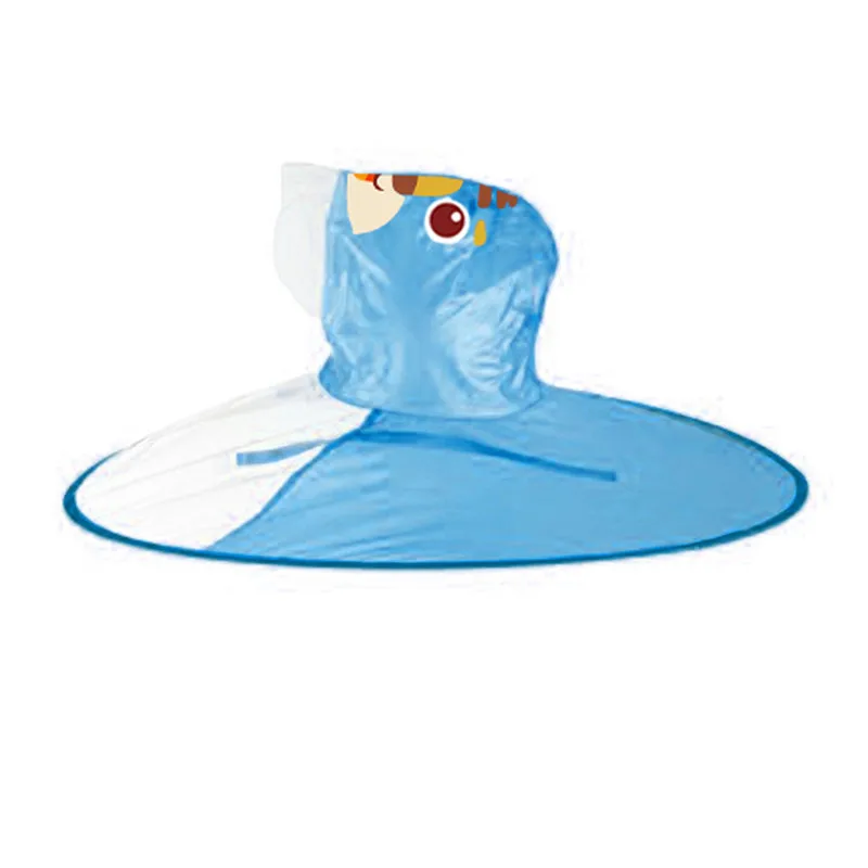 Непромокаемая шляпа для детей, Детский плащ-дождевик с изображением утки из мультфильма, плащ в форме НЛО, забавная накидка, лидер продаж, защита детей от дождя#0528