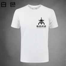 Новая Бразильская специальная полицейская сила мужская хлопчатобумажная футболка с принтом Футболка США Стандартный размер плюс Заводская розетка