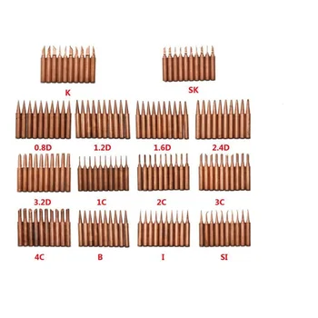 

20PCS/Lot Copper Soldering Tip Set 900M-T Series Lead-Free Welding Head Soldering Tool Sting For Hakko Soldering Rework Station