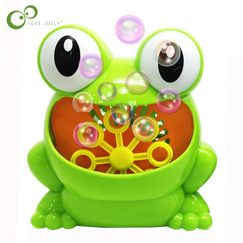 

New Cute Frog Automatic Bubble Machine Blower Maker Party Summer Outdoor Toy for Kids Wholesale With box WYQ
