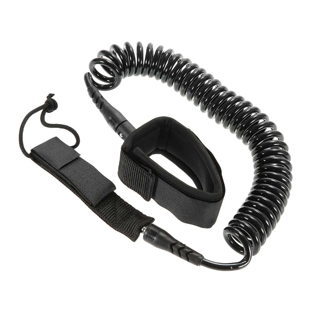 1PCS Surf Leash TPU Surf Board Coiled Leash Rope Paddle Strap Board