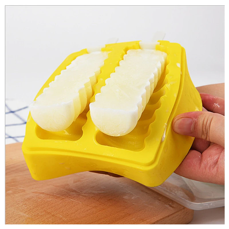 1 шт. домашняя форма для Фруктового мороженого креативная летняя ледяная коробка на присосках формы для мороженого морозильная камера инструменты для мороженого цвет случайный