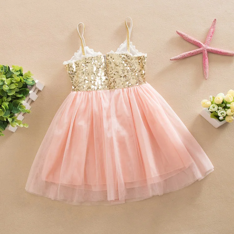 Платье принцессы для маленьких девочек платье-пачка с фатином с блестками вечернее бальное платье бальное платье с оборками для девочек 2–6 лет Vestidos