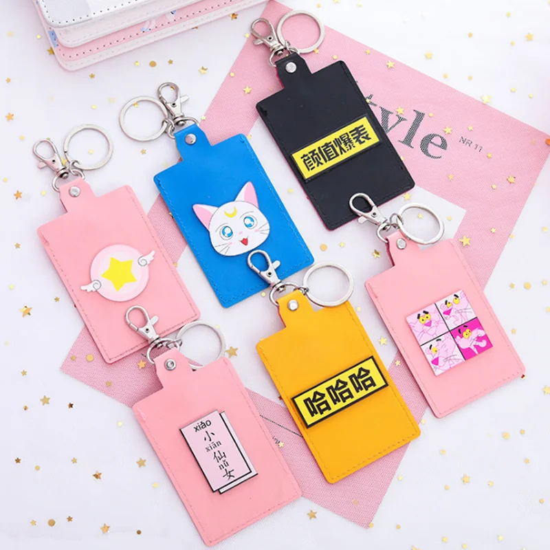 

1 Pcs Cute Card Captor Wing Star Bus Card Student ID Name Card Subway Bus Credit Card Holder Stationery Gifts