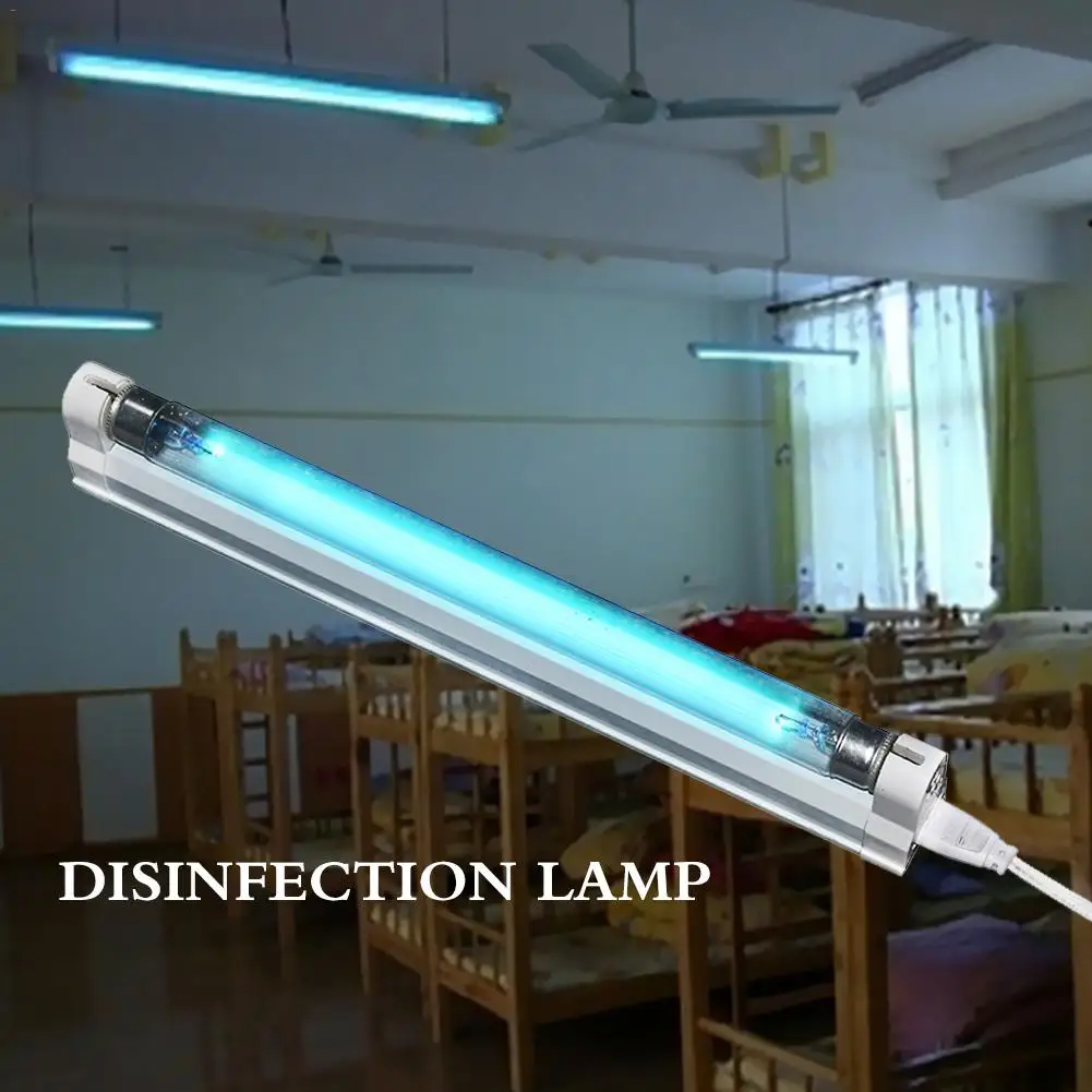 

220V 8W UV Light Sterilizer Germicidal Lamp Ultraviolet Light Ozone Generator Disinfection Deodor Tube Kill Dust Mite Eliminator