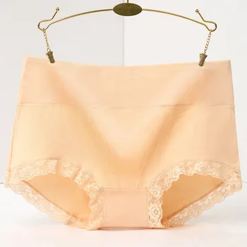 

High Waist Women Cotton Underwear Panty Tummy Control Underpant Female Sexy Lace Panties Body Shaping Hip Briefs Lingerie