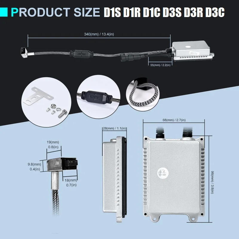 Escondeu o Reator do Xênon para a Unidade de Controle da Substituição Bulbo do Bi-xénon Lâmpadas para Bmw D1s D1r D3s D3r Farol 35 w 12 v 24 2 d1r d3s d3r escondeu o reator do