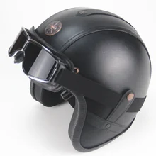 Bike helmet open face vintage motorcycle
