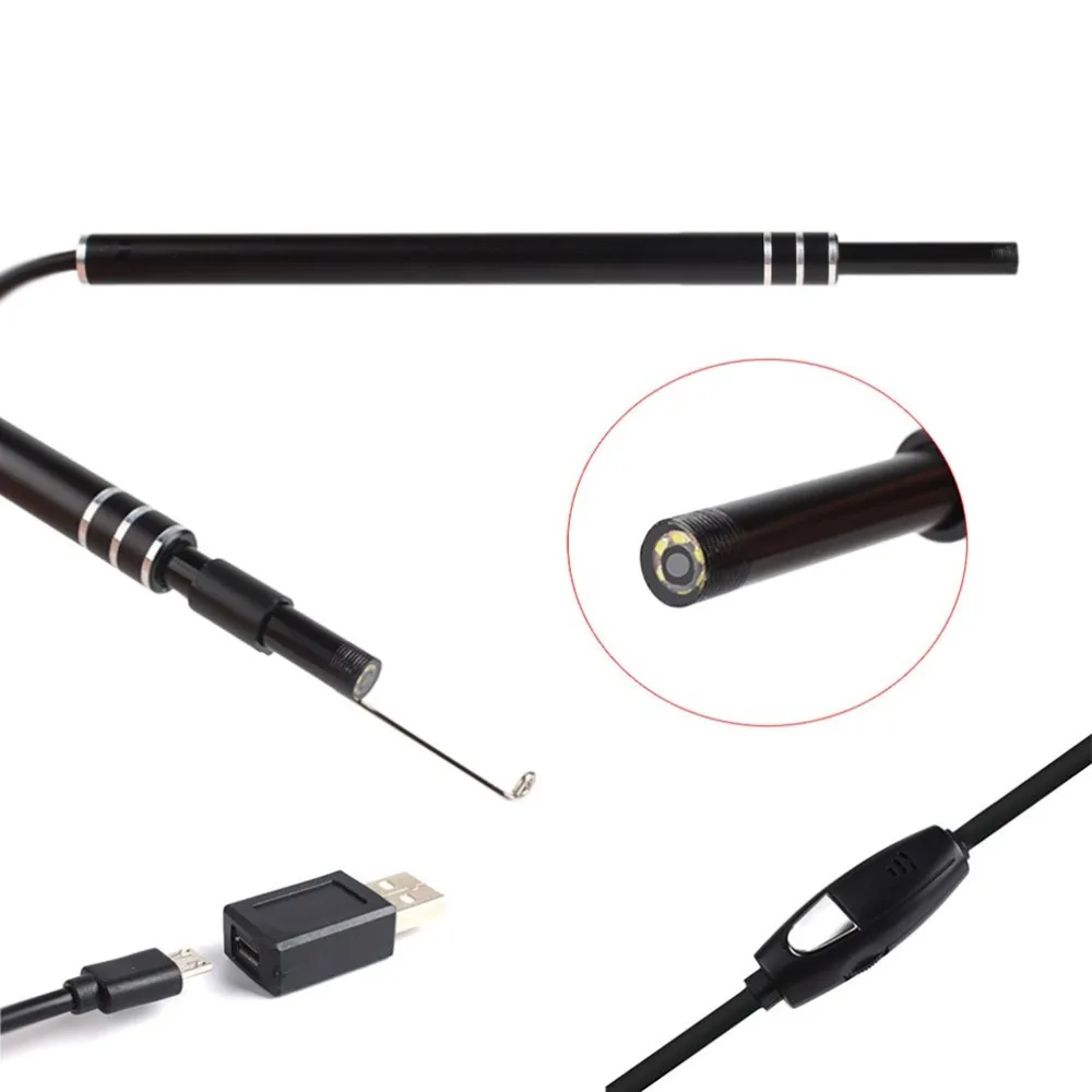USB эндоскоп для чистки ушей HD визуальная ложка с мини камерой водонепроницаемый