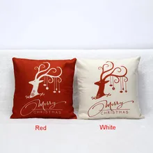 Lovely pet Free Shipping 2016 Vintage Christmas Bed Home present Festival Pillow Case Jun27