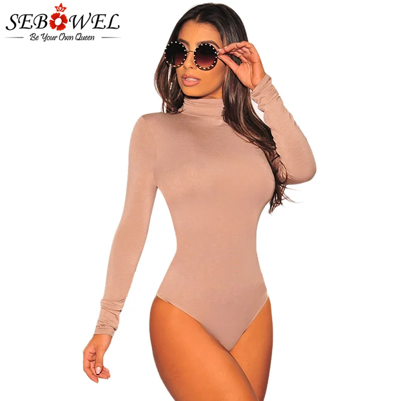 Apricot-Long-Sleeve-Turtleneck-Bodysuit-LC32284-18-1 