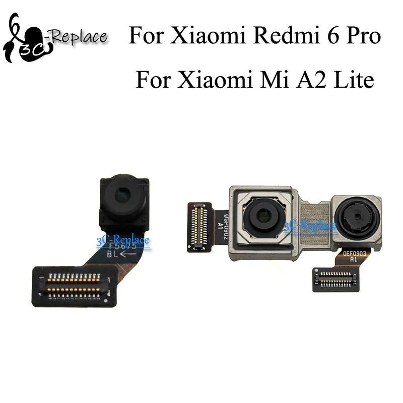 For Xiaomi Redmi 6 pro / for Xiaomi Mi A2 lite Back Main Rear Big camera Small Front Camera flex cable Ribbon