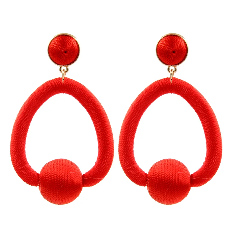 Wholesale 6 Pair Lot Mariela Hoop Earrings Silk Wrapped Boast Rich Hues