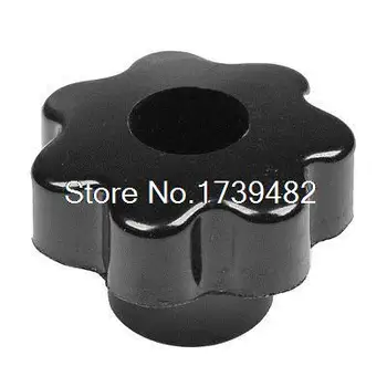 

M8 Thread 50mm Dia Black Plastic Star Head Clamping Knob Grip