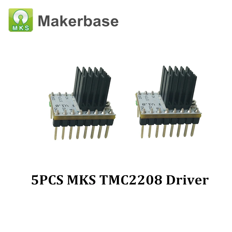 

5pcs Ender 3D Printer Parts MKS TMC2208 Stepper Motor Driver Module StepStick Ultra Silent 1.4A For MKS Gen L