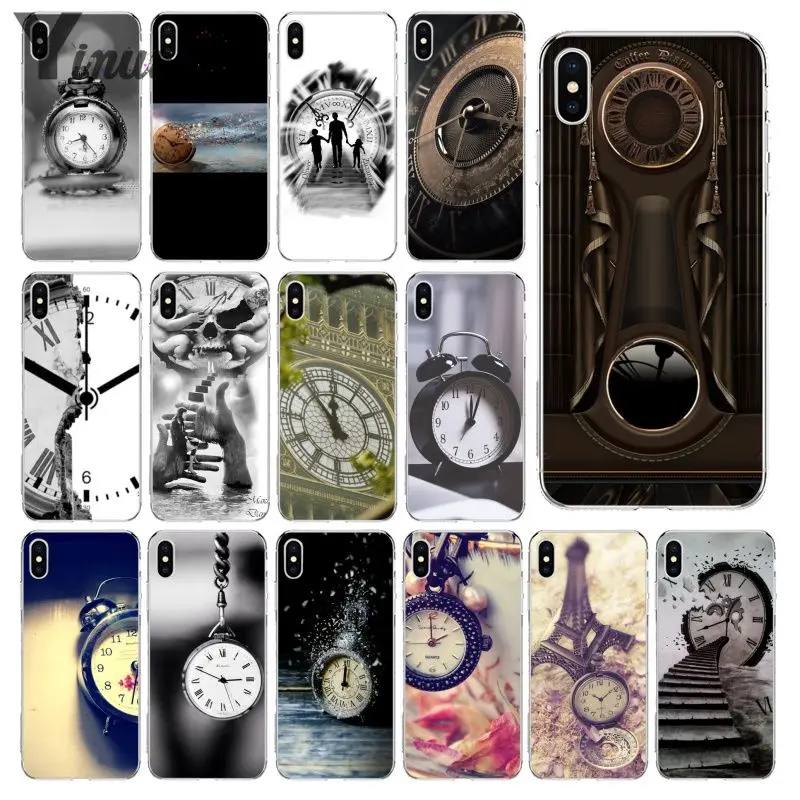 

Yinuoda clock Custom Photo Soft Phone Case for Apple iPhone 8 7 6 6S Plus X XS MAX 5 5S SE XR Cover