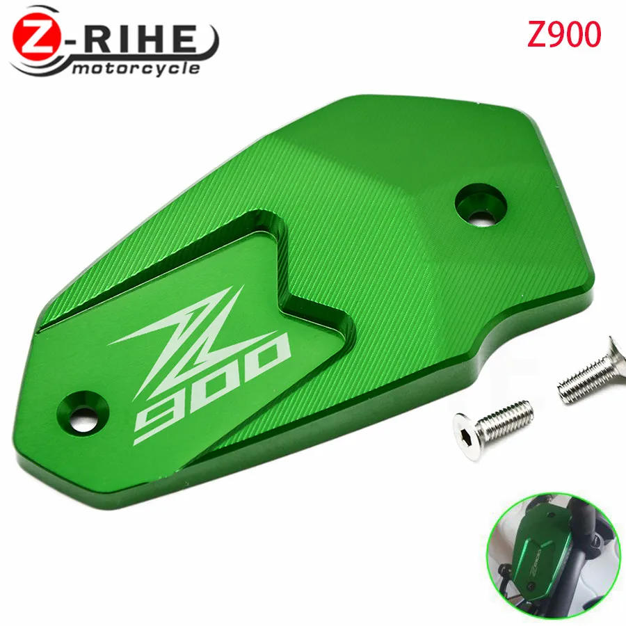 for kawasaki z900 New High Quality LOGO "Z900" For Kawasaki Z900 2017 Motorcycle CNC Parts Front Brake Fluid Reservoir Cap Cover