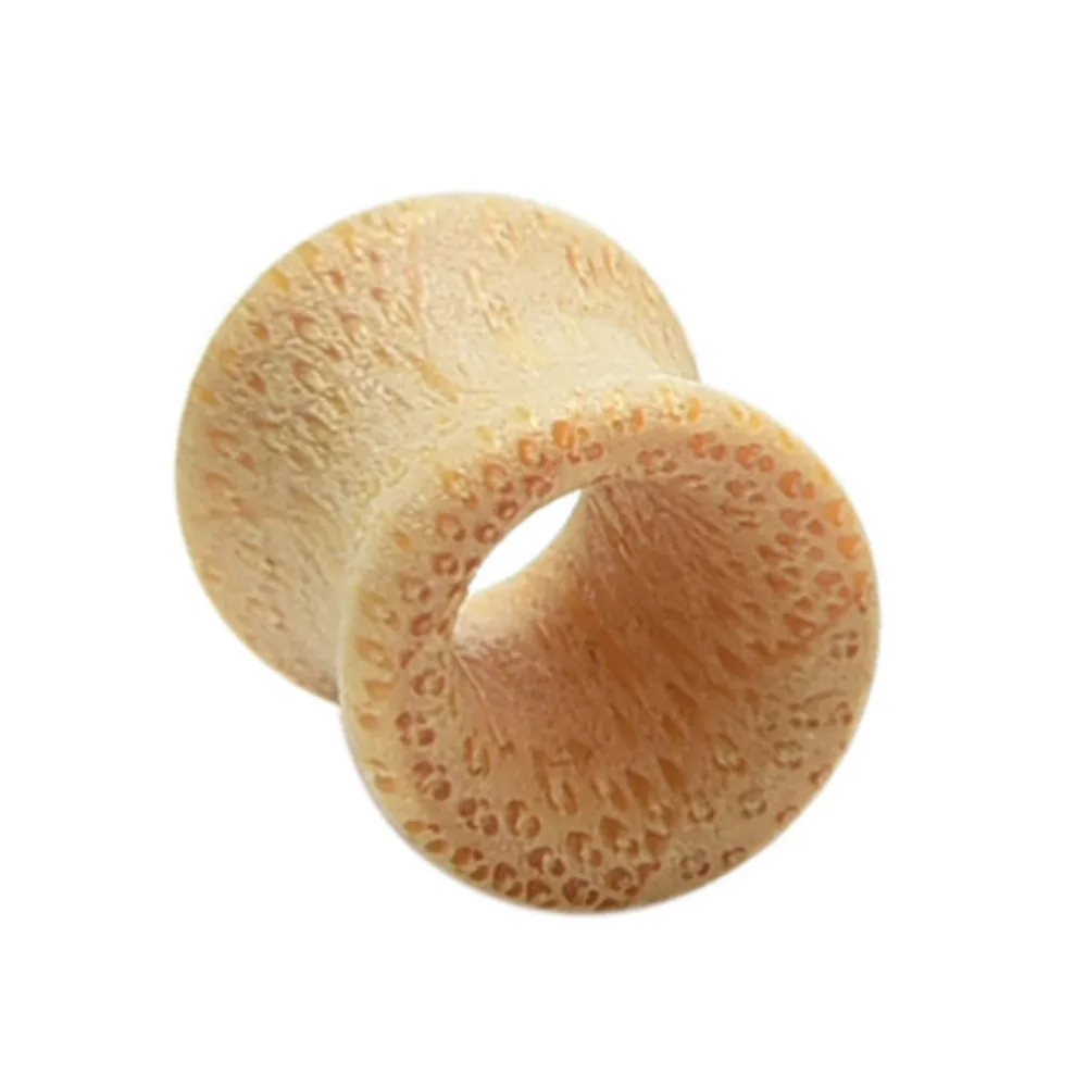 Smooth Bamboo Saddle Ear Gauge Plugs And Flesh Tunnels Stretching