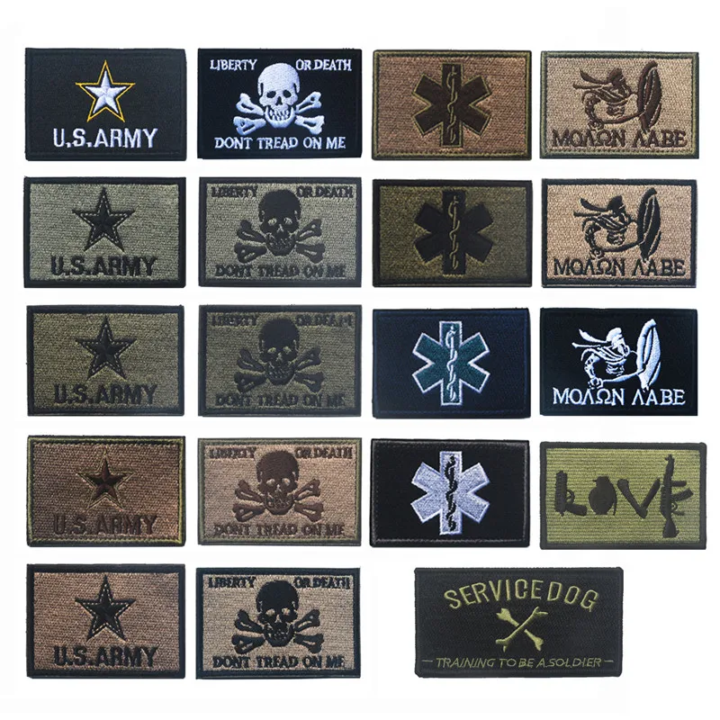 

U.S.ARMY Liberty Or Death Army Morale Patch Emblem Badges Tactical Embroidered Patches Military Patches