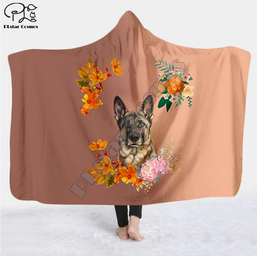 

Забавное одеяло Plstar Cosmos для домашних животных, собак, цветов, щенков, одеяло с капюшоном, 3D одеяло с полным принтом для взрослых мужчин и женщин, одеяло стиль 5