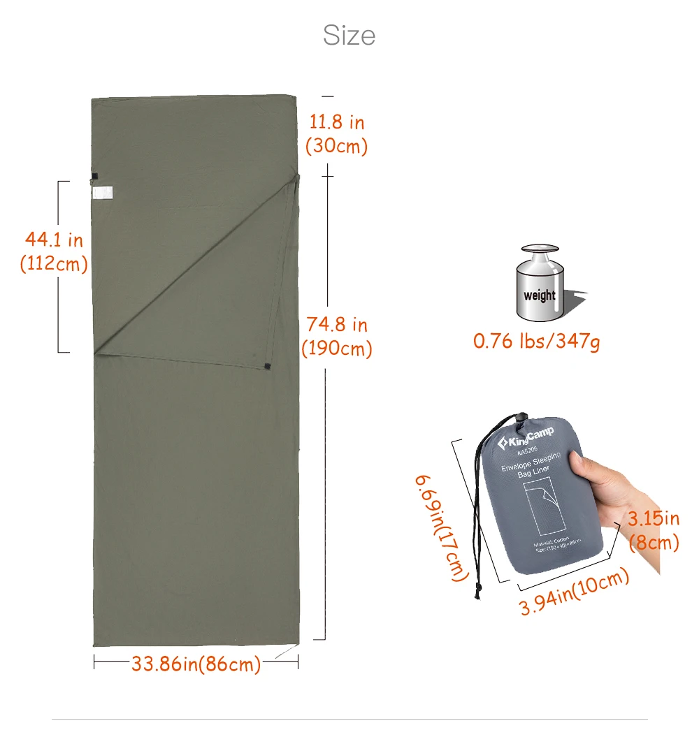 KingCamp-Outdoor-Camping-Envelope-Sleeping-Bag-Liner-for-Travel-Camping-220-86cm-Splicing-Cotton-Portable-Sleeping-Bags-2