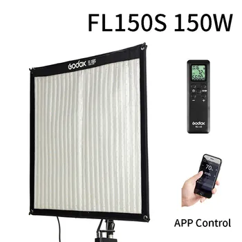 

Godox FL150S 150W Flexible LED Video Light Rollable Cloth Lamp with Controller + Remote Control + X-shape Support +APP CD50 T03Y
