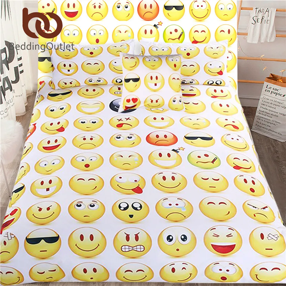 Buy BeddingOutlet 5pcs Bed in a Bag Emoji Bedding Set