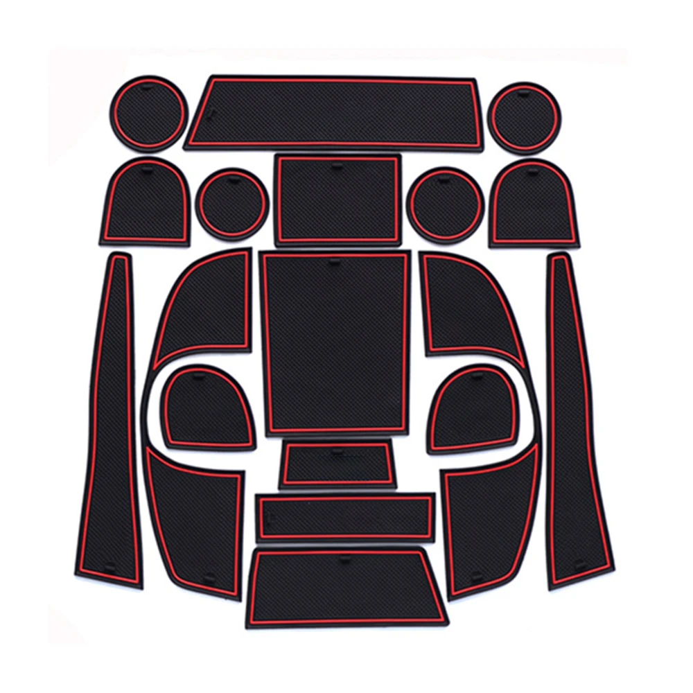 

Car Door Groove Mat For VW Touran MK1 2003 2004 2006 2008 2009 2010 2011 2014 2015 For Volkswage Gate Slot Mat Rubber Anti-Slip