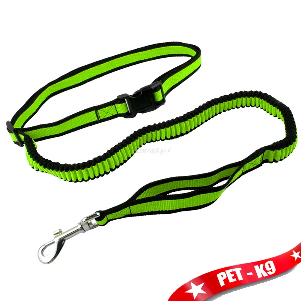 Guinzaglio Tattico Elastico Per Cani - Con Doppia Maniglia, Resistente A 200 Kg, Nero - Foto 10