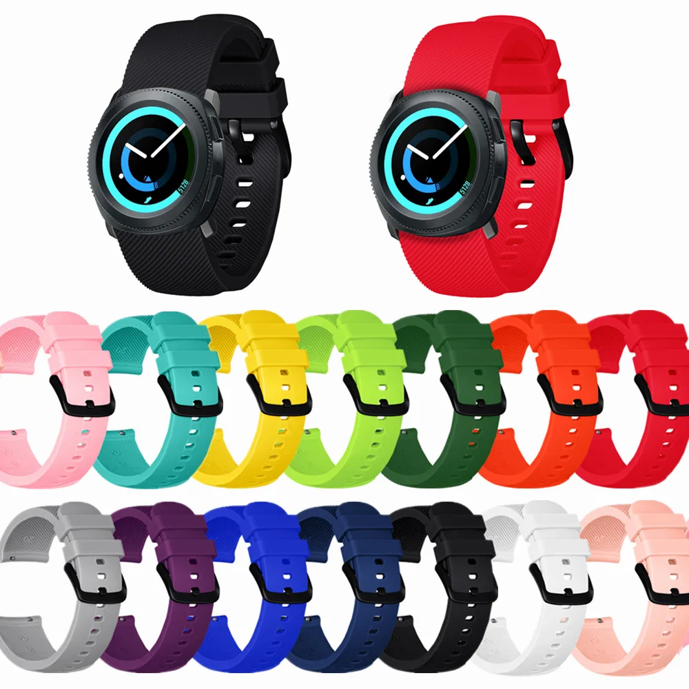 

20mm Silicone Strap For Xiaomi Huami Amazfit Bip Smart Watch Strap Band Bracelet For Samsung Gear Sport For Garmin Vivoactive3