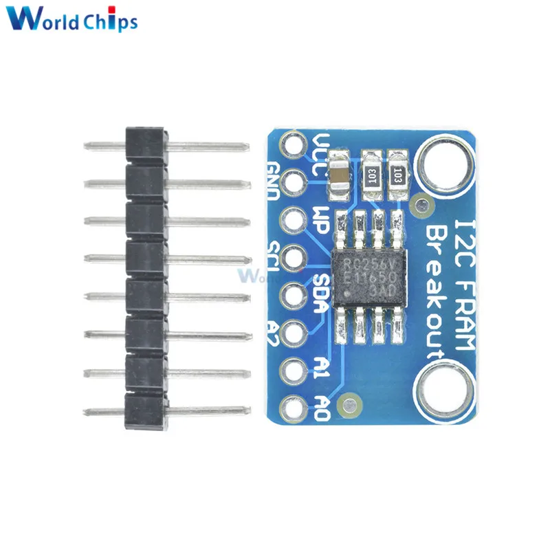 MB85RC256V память IC 32KB инструменты разработки IEC Энергонезависимая 2,7-5,5 В VCC/Logic FRAM модуль коммутационной платы MB85RC256V плата