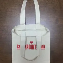 100 шт./лот индивидуальный дизайн логотипа шелкотрафаретной печати повседневные босоножки, украшенные канва бежевая сумка cottontote компании хозяйственная сумка модные Сумки-холсты