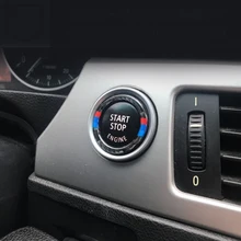 Для BMW 3 серии E90 E92 E93 E89 Z4 M Спорт углеродное волокно двигатель старт стоп кнопка зажигания Брелок декор отделка