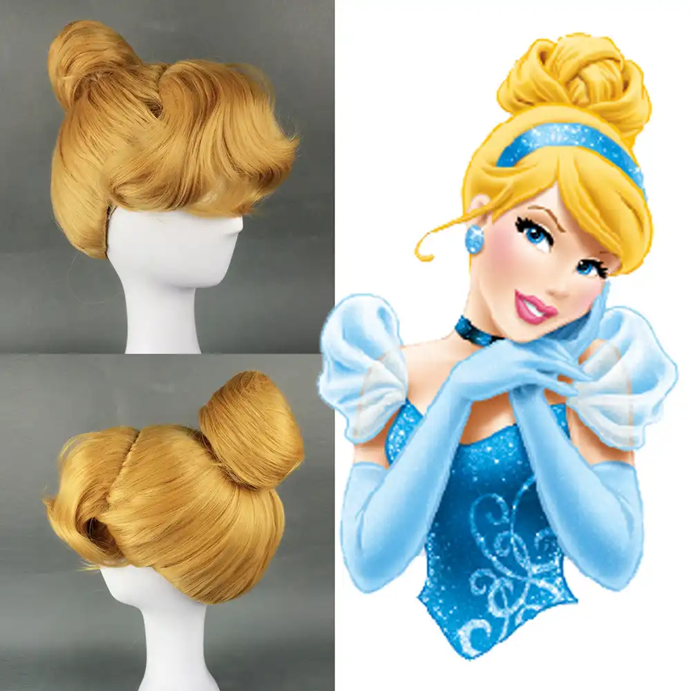 Women S Cinderella Costume Adult Fairytale Princess Blonde Short