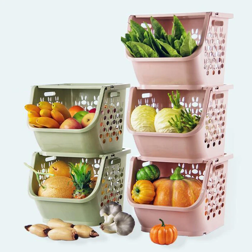 1 шт. складываемая корзина для хранения пластиковых игрушек, корзины для хранения кухонных закусок, овощных корзин, полки для ванной комнаты