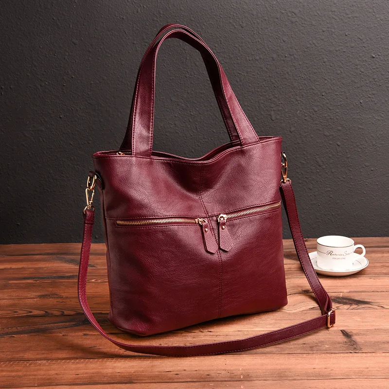

Shoulder CrossBody Bags For Women Genuine Leather Handbags Big Size Women's Messenger Bag Lady Tote Bags Bolsas Feminina