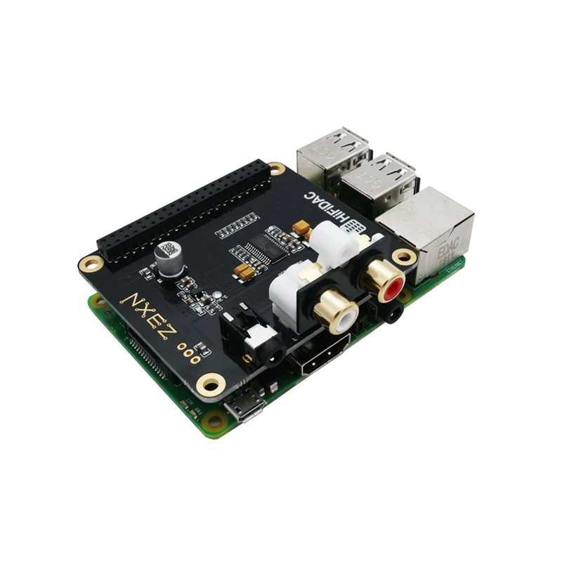 Плата расширения Raspberry Pi HiFi DAC V1.1 с чипом PCM5122 на плате совместимая 3 Model B + Zero