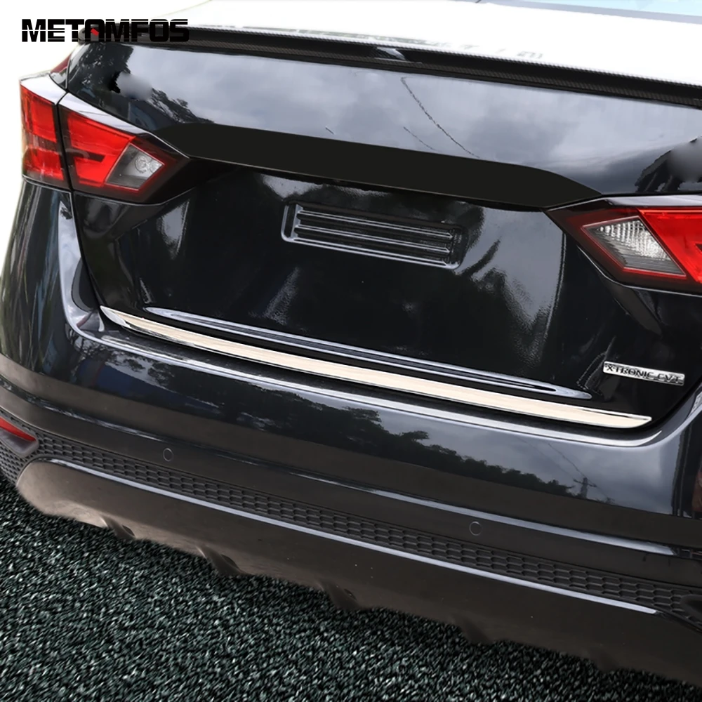 

For Nissan Altima 2019 2020 Accessories Stainless Steel Rear Trunk Tail Gate Door Decoration Molding Trim Sticker Car Styling