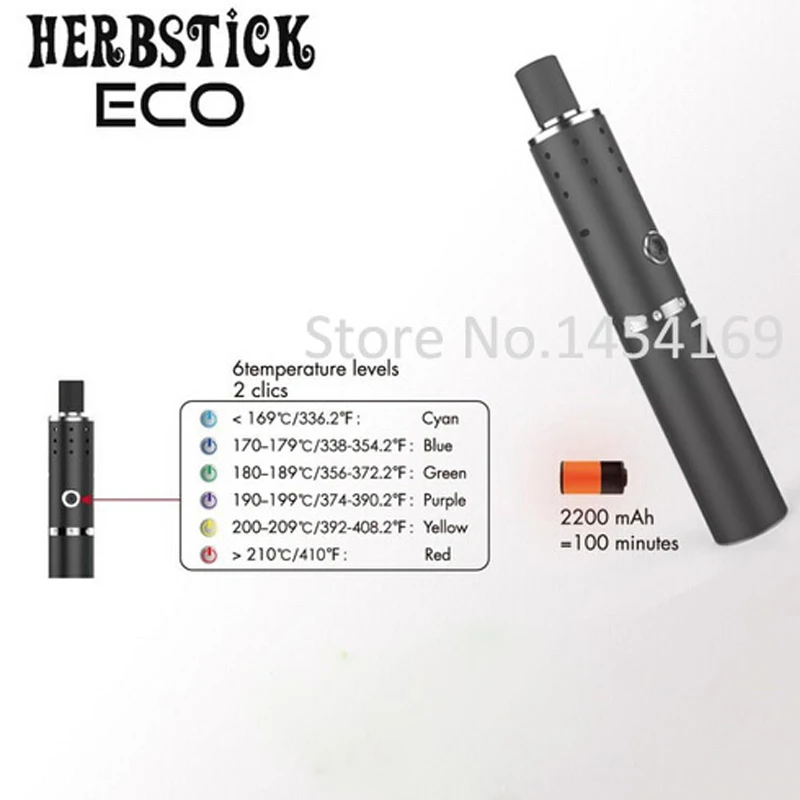 Сухой травяной испаритель Fyhit Eco 2s сухой 2200mah контроль температуры отверстие