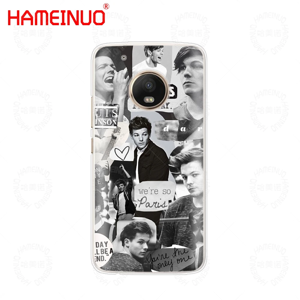 HAMEINUO One Direction 1d Louis Tomlinson case phone cover For Motorola Moto X4 E4 C G6 G5 G5S G4 Z2 Z3 PLAY PLUS