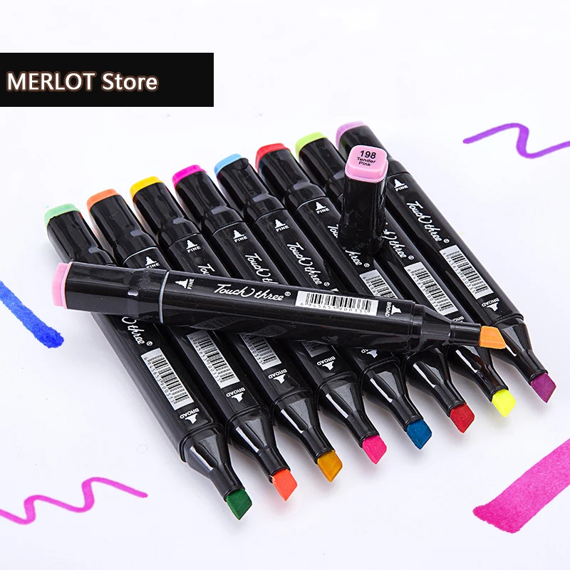 

Promotion 111037/36/48/72 color Three generations Student painting professional markers pen/Double - headed alcohol oily pen