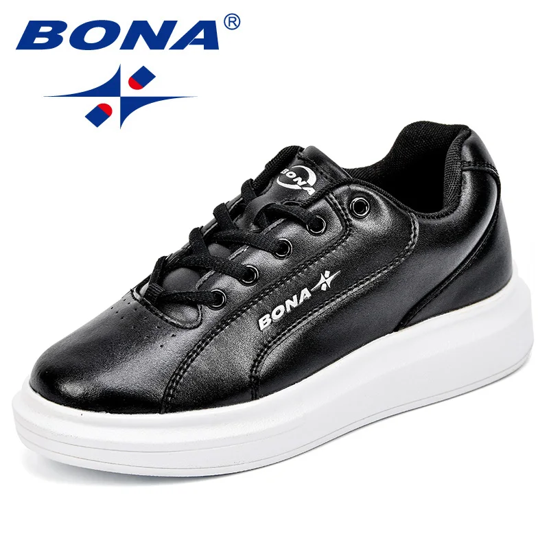 

BONA New Classics Style Women Sneakers Microfiber Lace Up Female Flats Outdoor Comfortable Lady Casual Shoes Fast Free Shipping