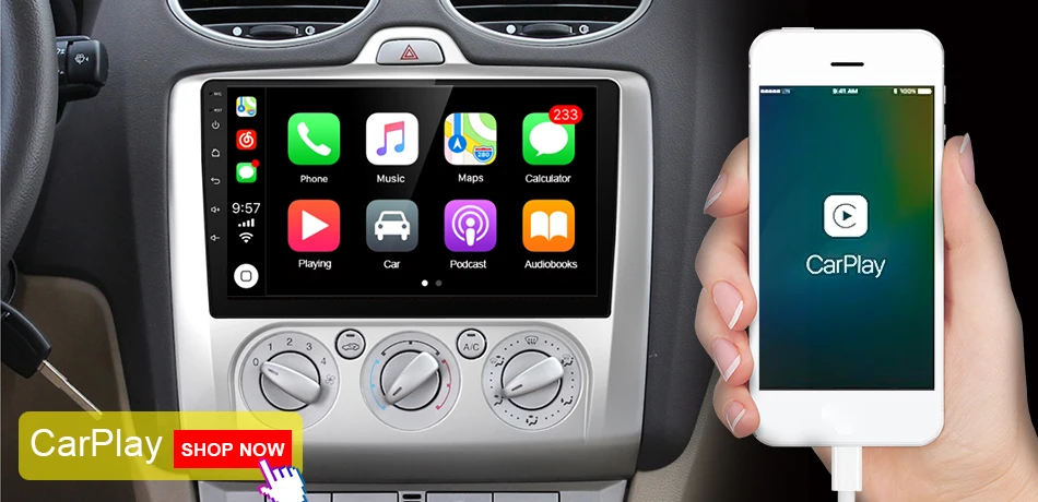 Top Eunavi 2 din 10.1 inch quad core TDA7851 Android 9.1 Car Radio GPS Navigation with capacitive screen stereo Bluetooth wifi 3g 1