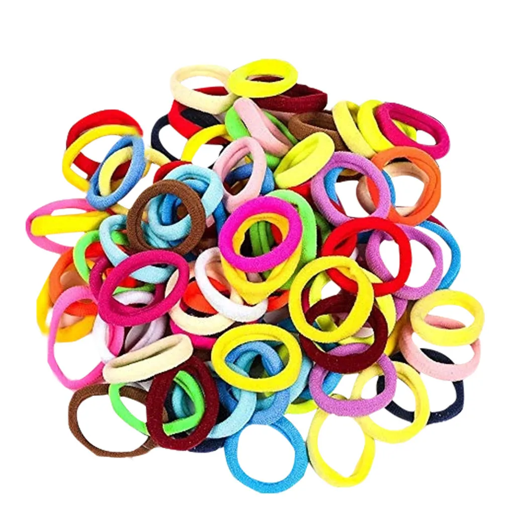 

20/100Pcs Woman's hair accessories Girl Elastic Hair Ties Band Rope Ponytail Bracelet Rubber String horquillas Gifts