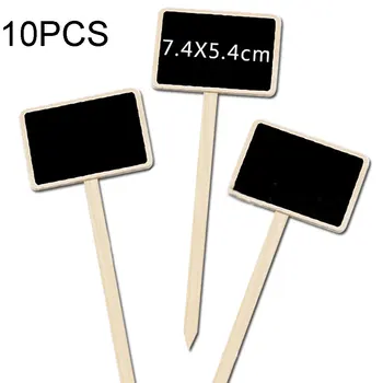 

10x Wooden mini blackboard For Wedding Party Decor Wooden plant labels garden labels Kitchen Seed Flower Labels
